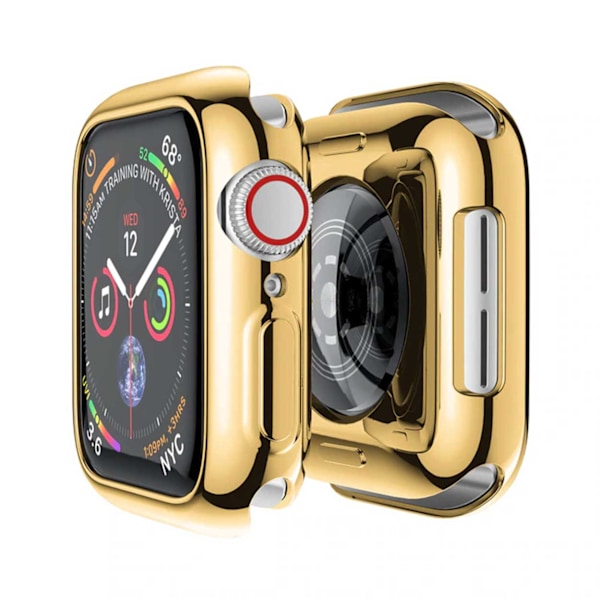 Apple Watch 7 41mm Skall Case Screen Protection Gold guld