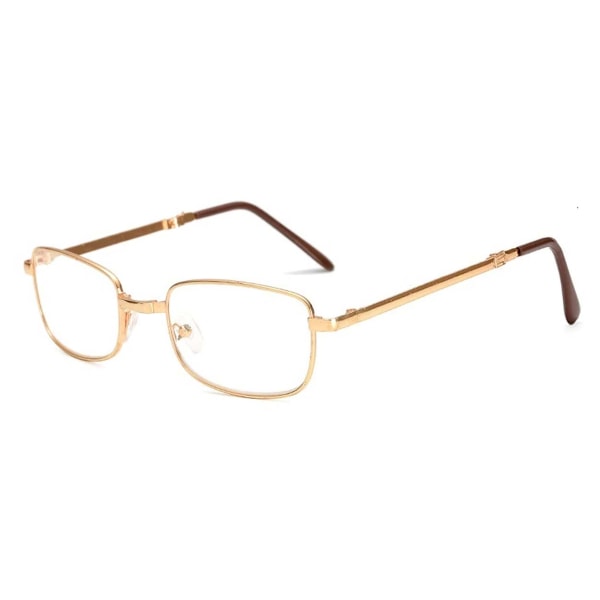 Sammenfoldelige læseglas med briller Briller styrke 3,0 guld guld