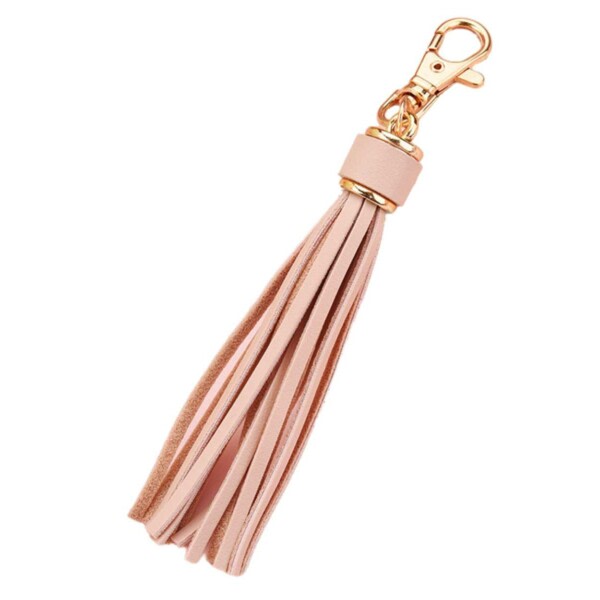 Key Ring semsket skinn dusk rosa rosa rosa