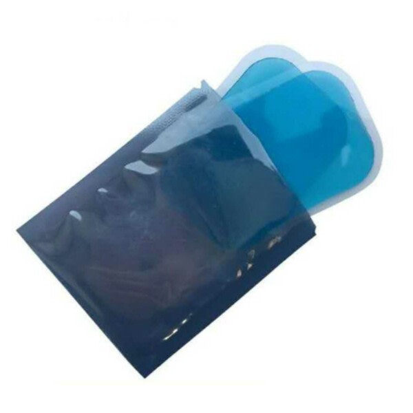 2-pack gelpads til EMS-træner elektronisk muskelstimulator gennemsigtig