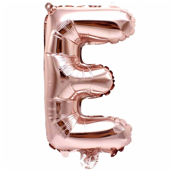 Brevballon rosé guld 80cm store bogstaver: e E