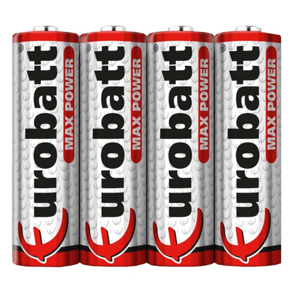 4-Pack AA/R6 Batterier Max Power