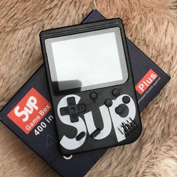 3" Mini Retro håndholdt spilkonsol 400-i-1 32-bit sort sort