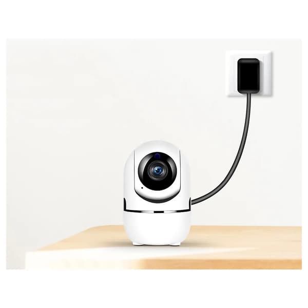 Övervakningskamera WiFi Inomhus Panorerbar HD Vit
