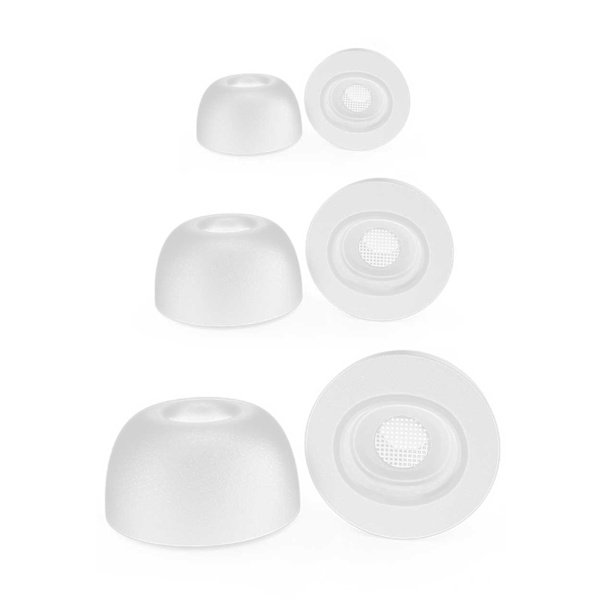 AirPods pro øreputer - silikon øre -topp hvit størrelse: l L