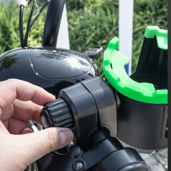 Sykkelmobilholder og flaskeholder - mobil og flaske svart
