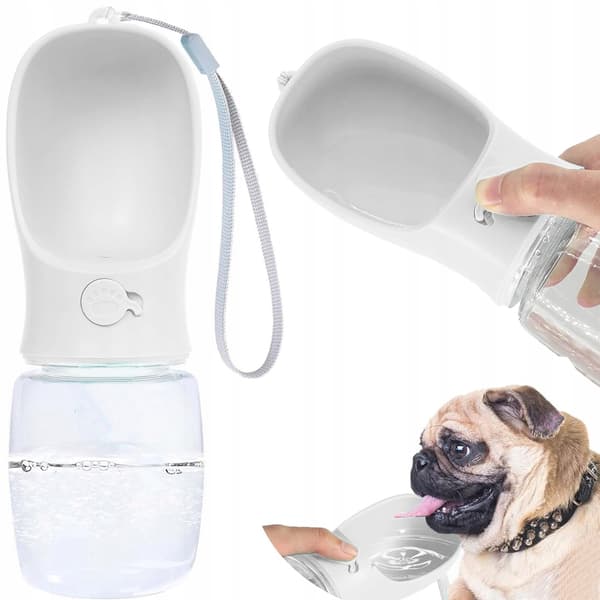 Kantokelpullot, jossa on sisäänrakennettu koiran kulho 380ml