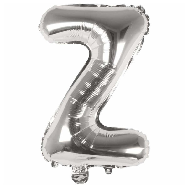 Bokstavsballong Silver 80cm Stor Z e63c | Z | Fyndiq