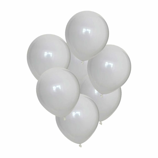 100-pack hvite ballonger 26cm latex fest bursdag hvit