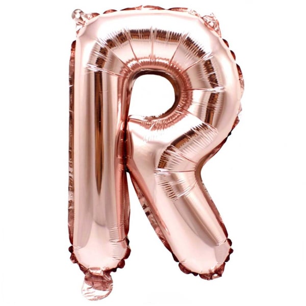 Kirjepallo -rosé kulta 80cm iso kirjain: R R