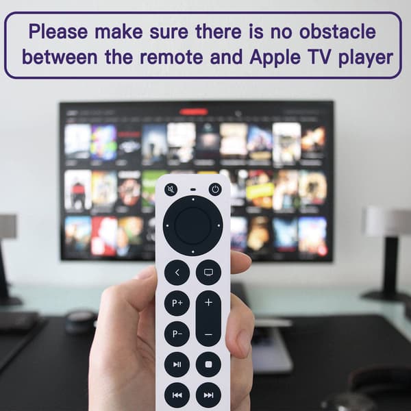 Apple TV 4K Kompatibel Fjärrkontroll vit