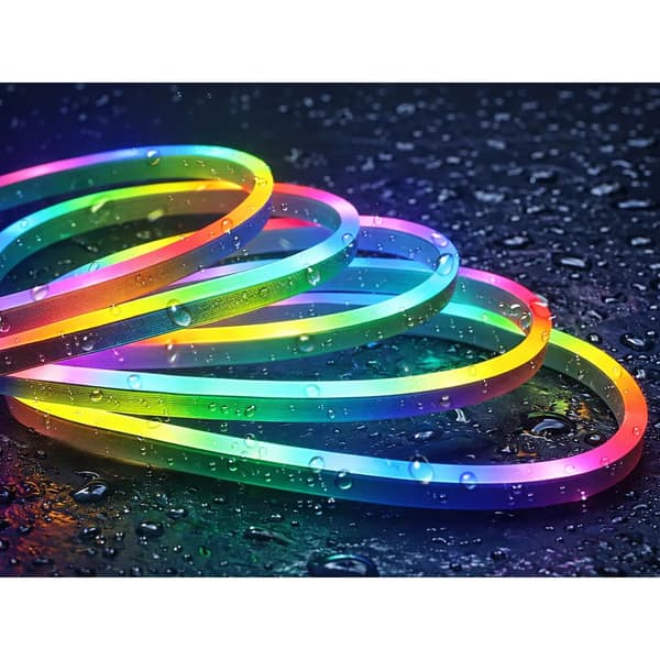 Neon LED Strip RGB 5m Bluetooth App Vandtæt Fleksibel