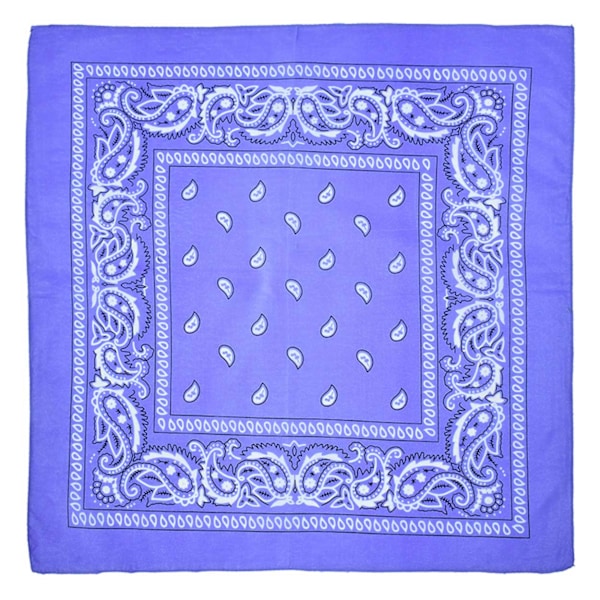 Bandana huivi huivi nuuska kangas paisley kuvio vaalean violetti lila