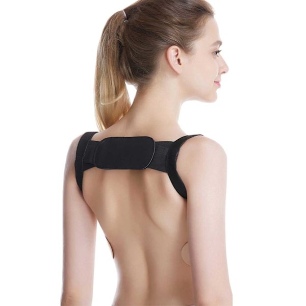 Posture Corrector Hållningsväst Ryggstöd för Bättre Hållning svart