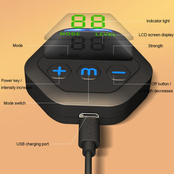3-Pack EMS-Tränare - Mage Armar Axlar Ben Elektrisk Muskelstimulator Magrutor svart