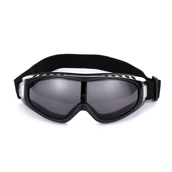 Svarta Skidglasögon Goggles MC MX Mopedglasögon UV-Skydd svart