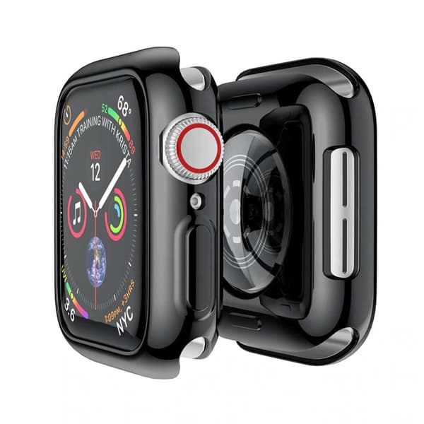 Fuldt Apple Watch 4/5/6/7/SE skærmbilledet Sort 44mm sort