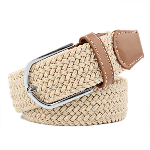 Stretch Belt Canvas stof skarp W26-W36 beige beige