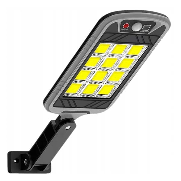 Solcelle Spotlight 144 LED 500W – Med bevegelsessensor, skumringssensør og fjernkontroll – IP65