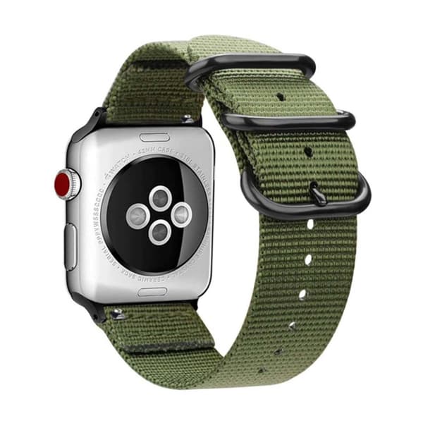 Apple Watch 38/40/41 nylon armbånd NATO armbånd grøn grøn