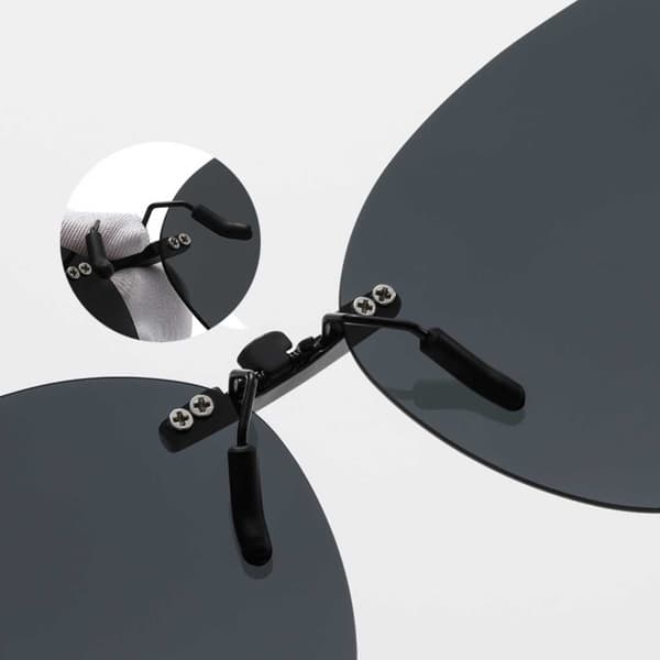 Clip-On solbriller sort sort