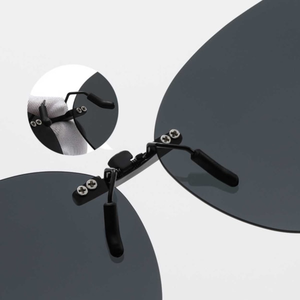 Clip-On solbriller svart svart
