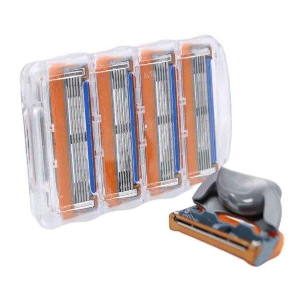 4-Pack barberblade kompatible med Fusion 5 barbermaskiner