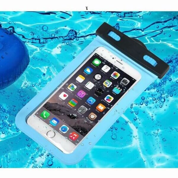 Vandtæt mobiltaske - Universal vandtæt taske til mobiltelefon hvid