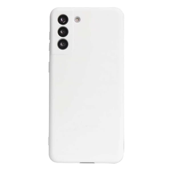Ohut valkoinen galaxy s22 plus shell -mobiili kuori linssipeitteellä valkoinen