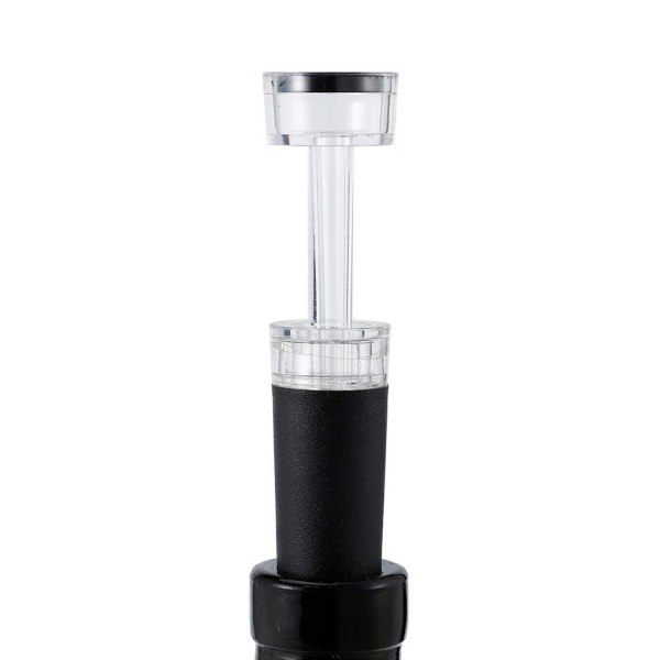2-Pack Universal Vakuumkork till Vin - Flaskkork med Pump svart
