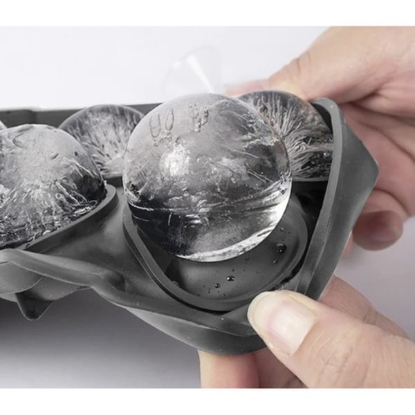2-Pack stablebare silikonformer for iskuler og isbiter XXL store isbiter