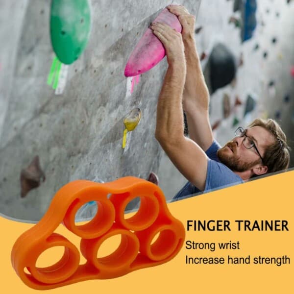 Fingertrener silikon - håndledd og grep coach 5 kg oransje oransje