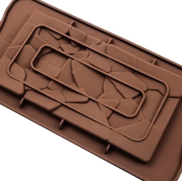 Silikoneform til chokoladekage – Form til chokoladebarer / hjemmelavet chokolade