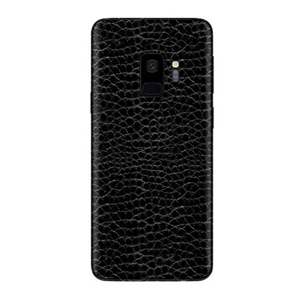 Galaxy S9 Plus Ormskinn Skyddsplast Skin Wrap Baksida svart