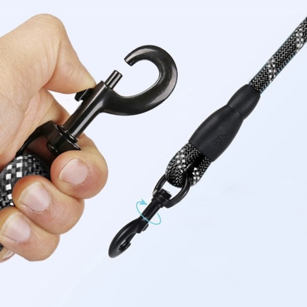 Koiran hihnarefleksi pidikkeellä kakkapusseille | Rekletive Reflex Leash 3m musta