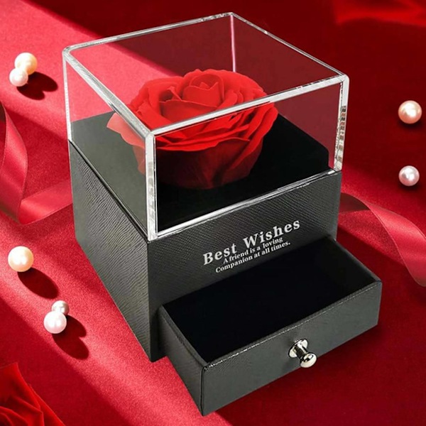 Gaveæske til smykker med Eternal Rose sort
