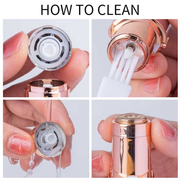 Mini Epilator - Trimmer för Ögonbryn, Ansiktshår, Näshår, Armhår vit