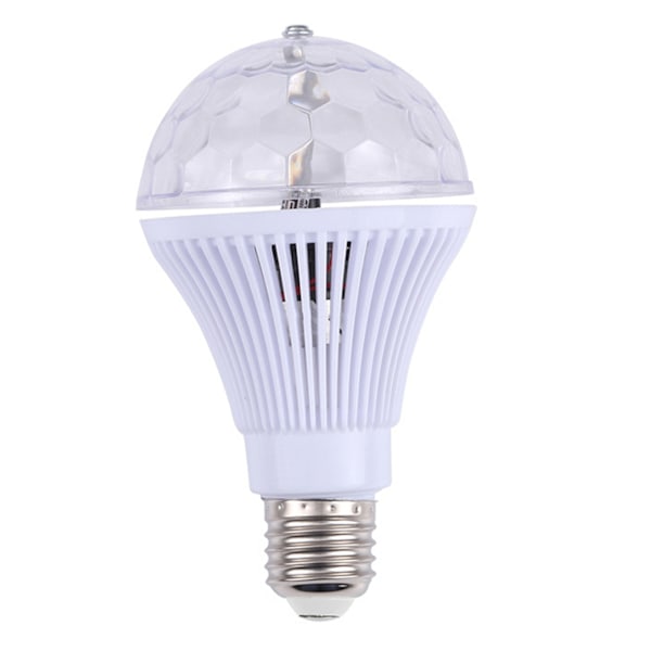 Pyörivä Disco RGB E27 LED-lamppu monivärinen