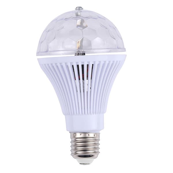Roterende Disco RGB E27 LED-pære flerfarget
