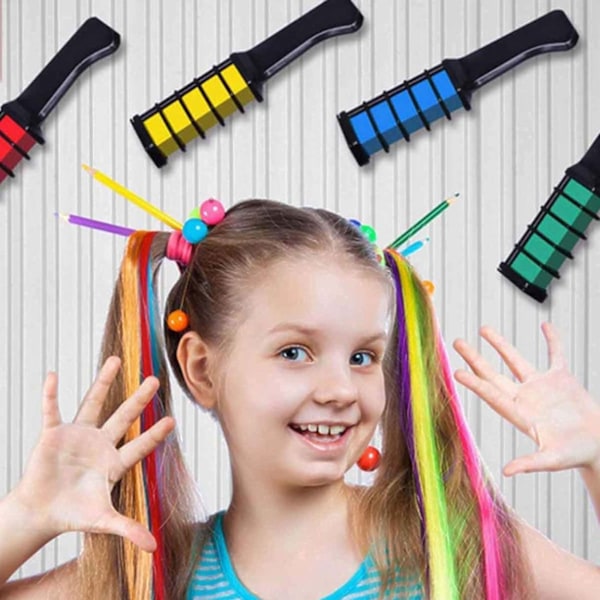 6 pakkauksen hiuskynät väliaikaiset hiusvärikynät monivärinen