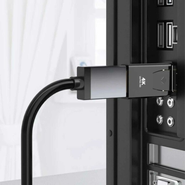 Display Port DP Hane till HDMI Hona Adapter 4K svart