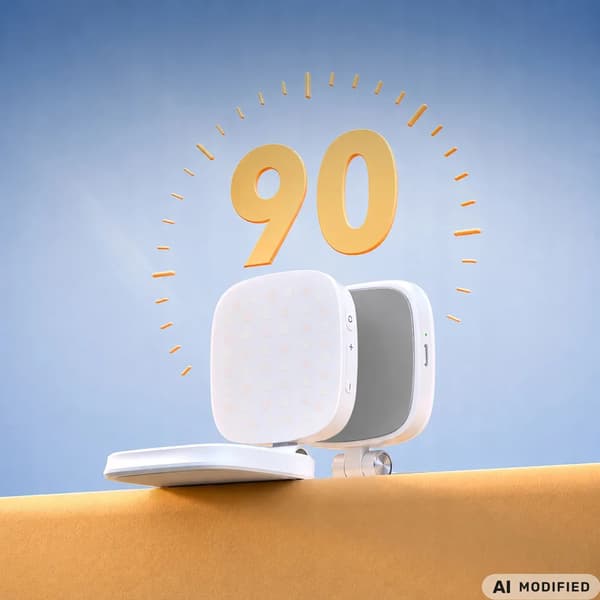LED-lampe med spejl - Magnetisk MagSafe Mobilbelysning