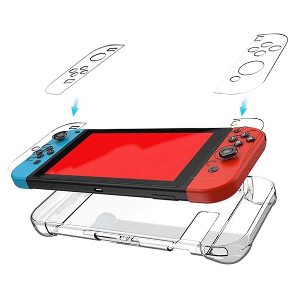 Nintendo Switch Heltäckande Skal Hard Case i Plast transparent