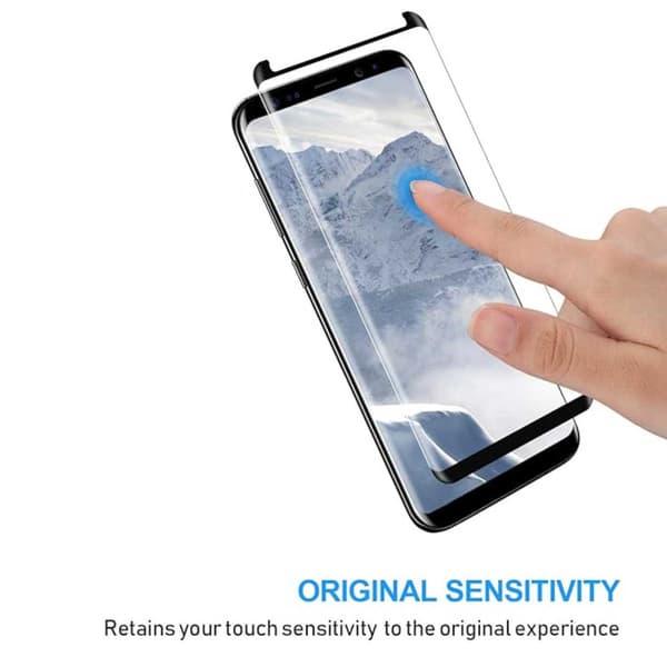 2-Pack Samsung Galaxy S9 Plus Skærmbeskytter Hærdet Glas 9H 3D sort