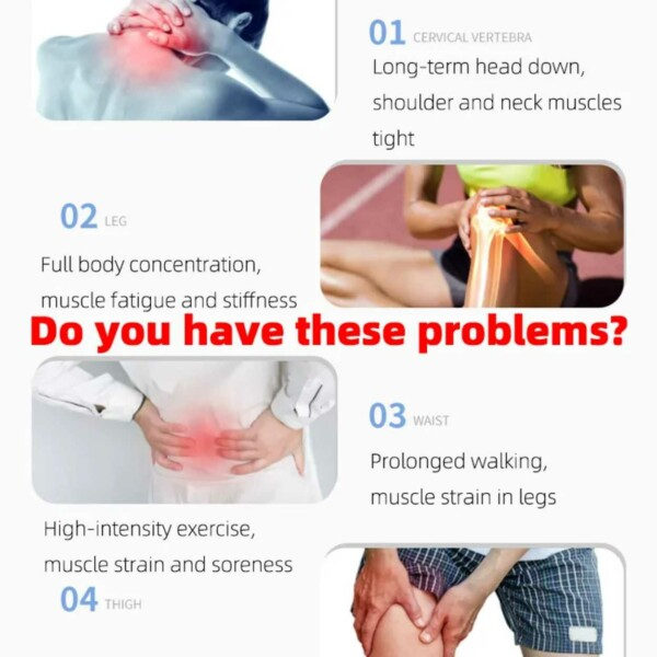 EMS Back Massage Neck Massage Shoulder Massage - Trådløs massage blå