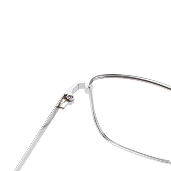 Simple læsebriller med metalstel Sølv +1,0 1.0
