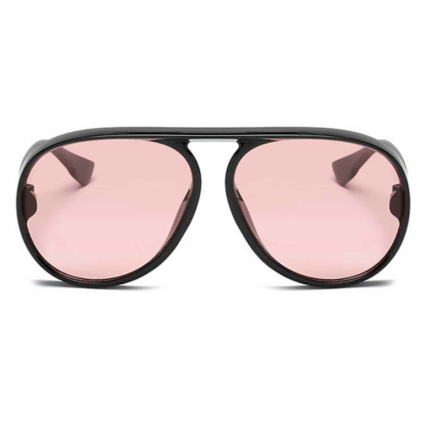 Solbriller pilot aviator svart rød + senil ledning svart
