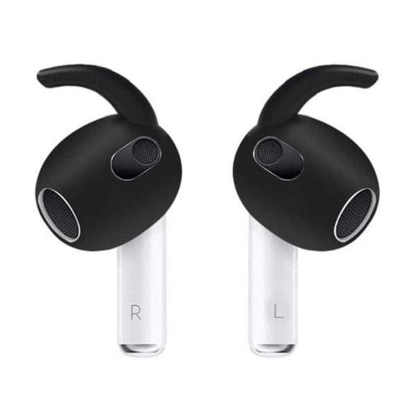 AirPods 3 ørekroker - silikonørhooks svart svart
