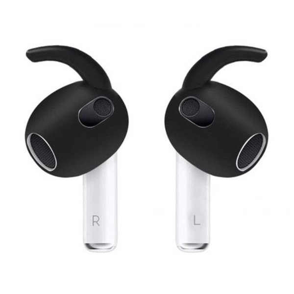 AirPods 3 Öronkrokar - Silikon Earhooks Svart svart