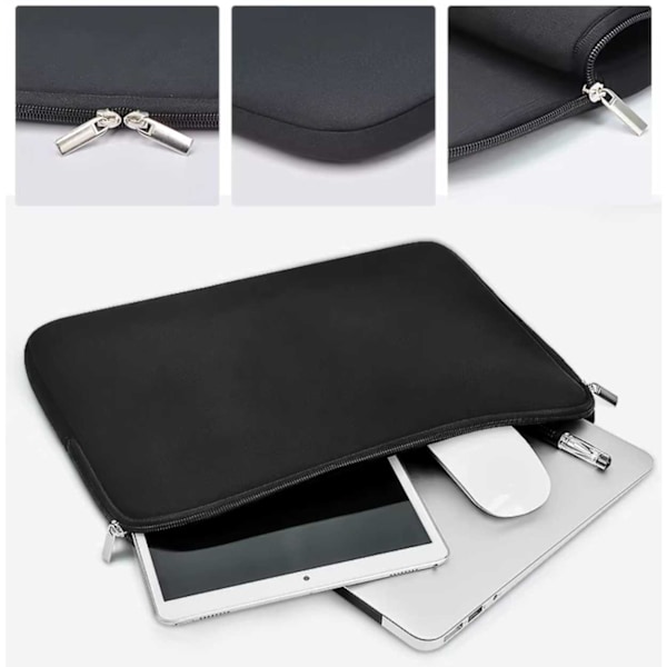 13,6" Laptop taske Sleeve Neopren Sort